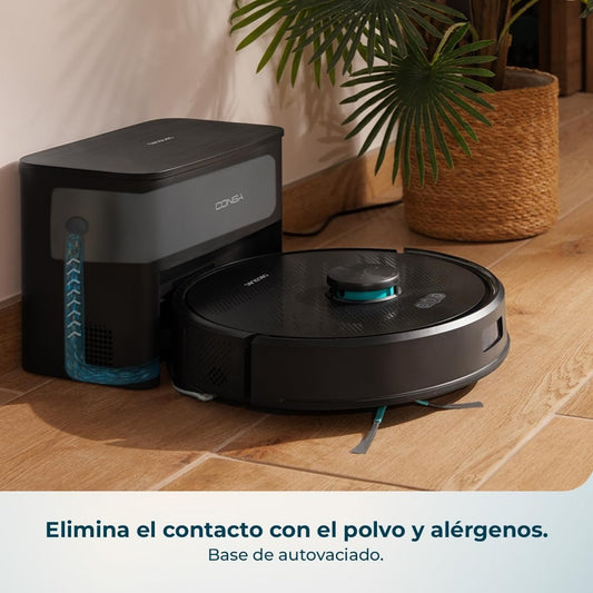 Base de autovaciado del robot aspirador