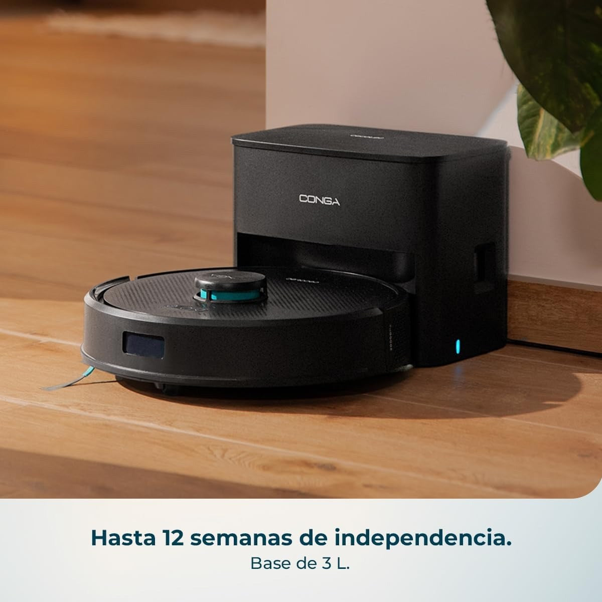 Robot aspirador volviendo a su base