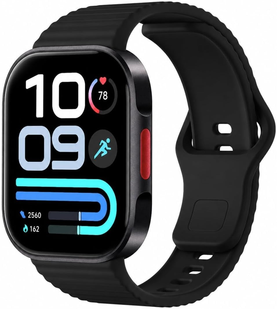 Smartwatch negro con pantalla AMOLED